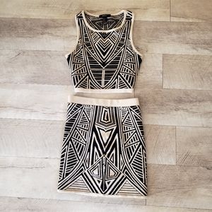 Forever 21 Tank Top and Skirt Matching Outfit